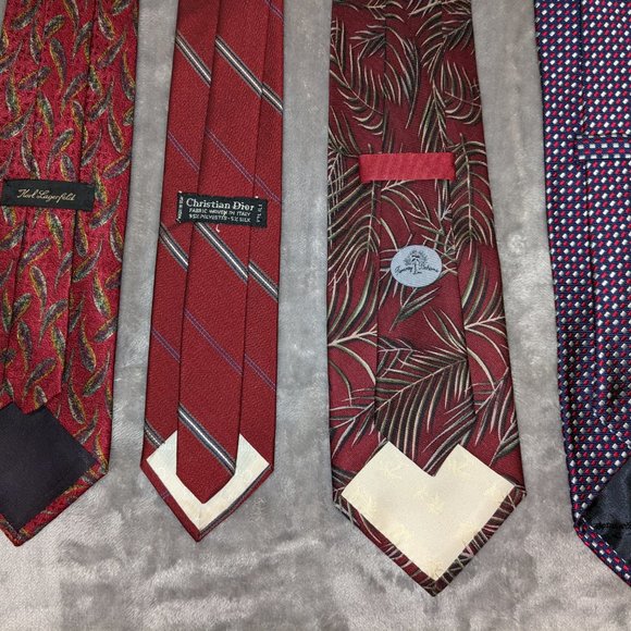 Lot of 12 assorted ties - Armani*Boss*Varvatos*Faconnable*Cardin*Dior - Picture 12 of 12